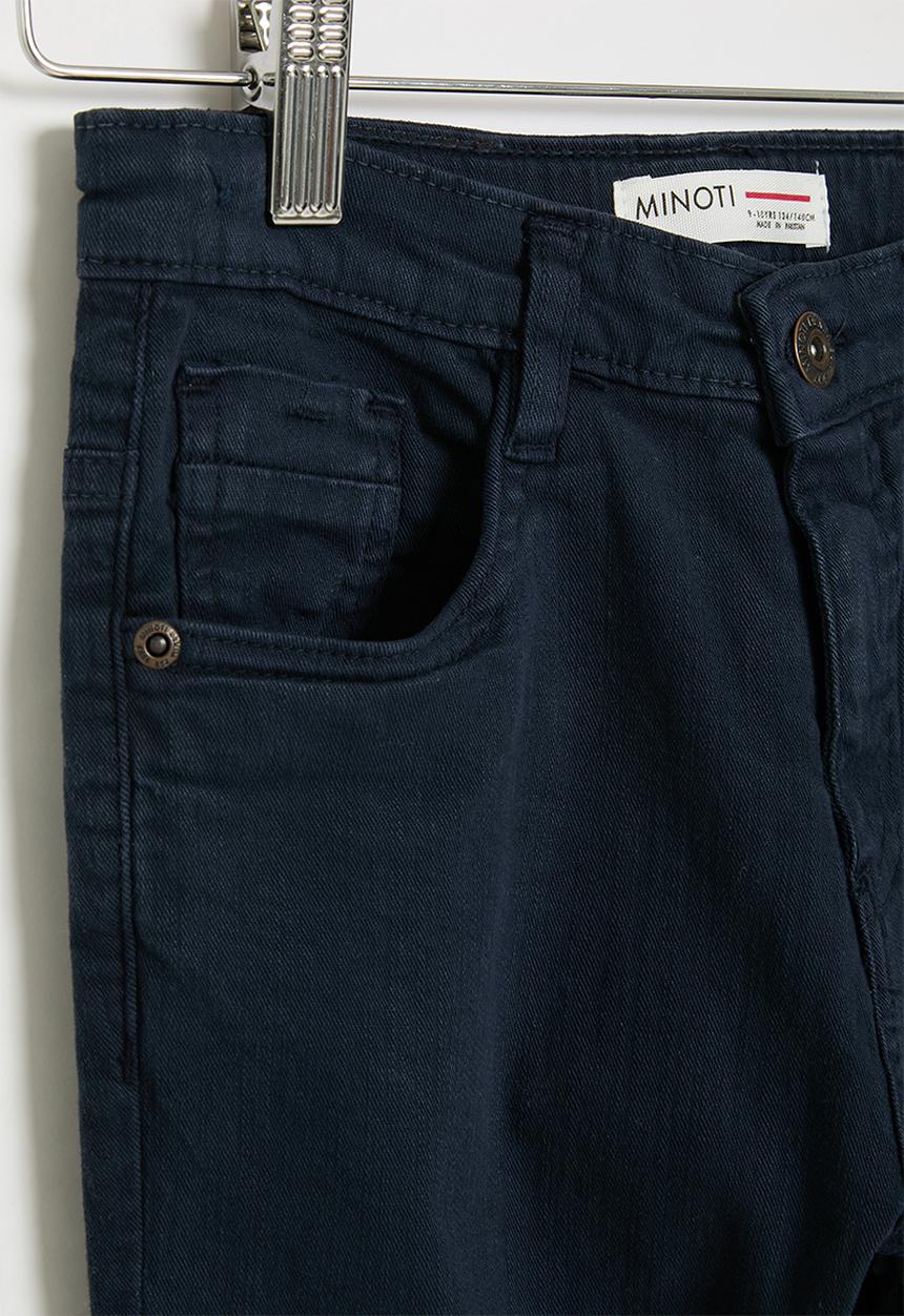 MINOTI - Boys basic twill pant - navy