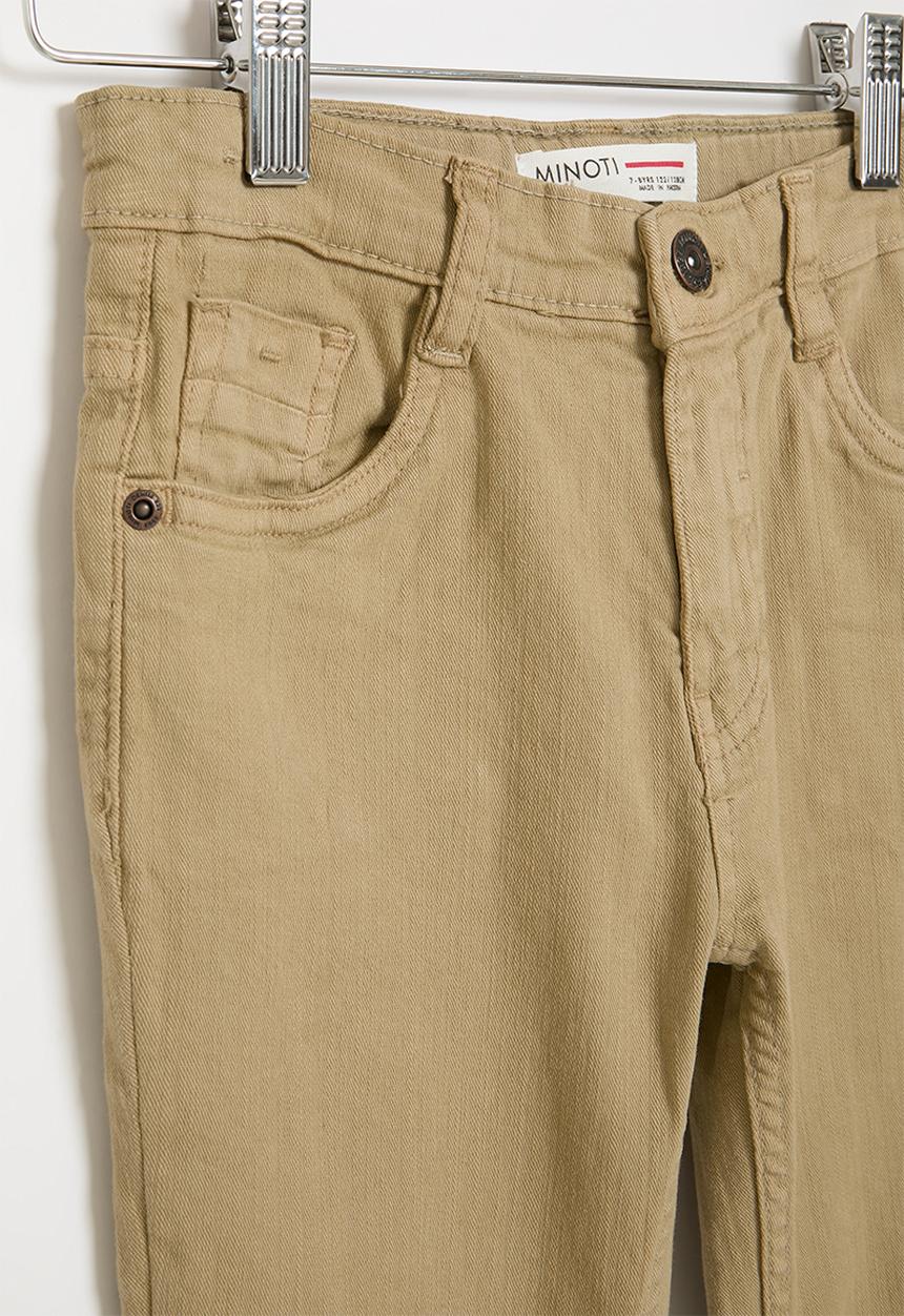 MINOTI - Boys basic twill pant - stone