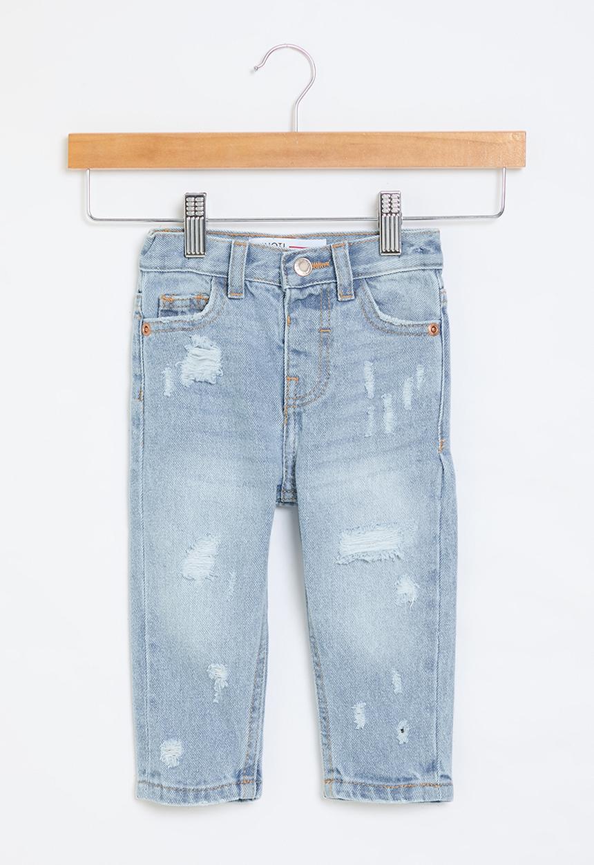 MINOTI - Girls light basic mom jean - light blue