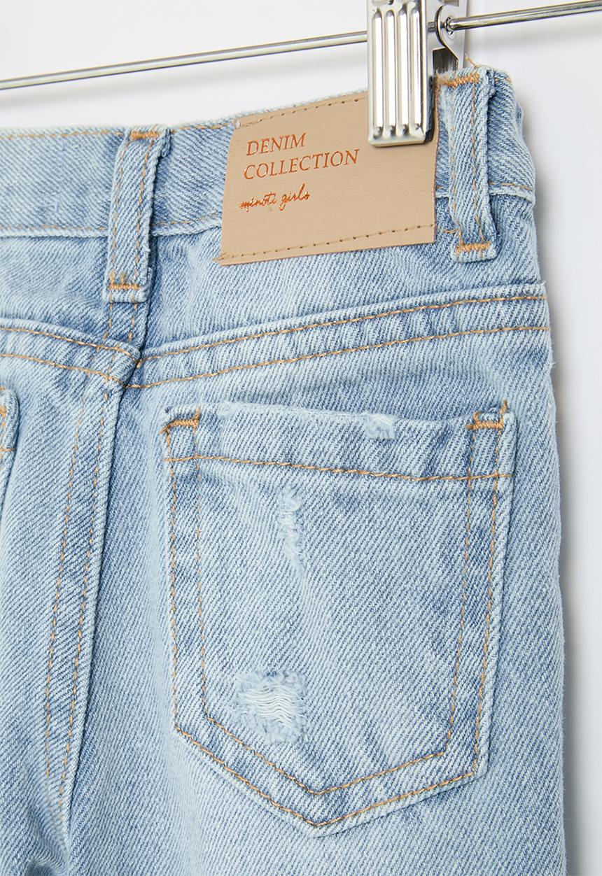 MINOTI - Girls light basic mom jean - light blue