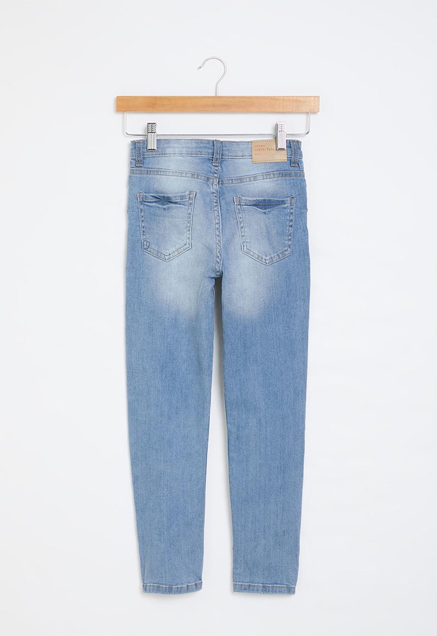 MINOTI - Girls basic skinny jean - mid blue