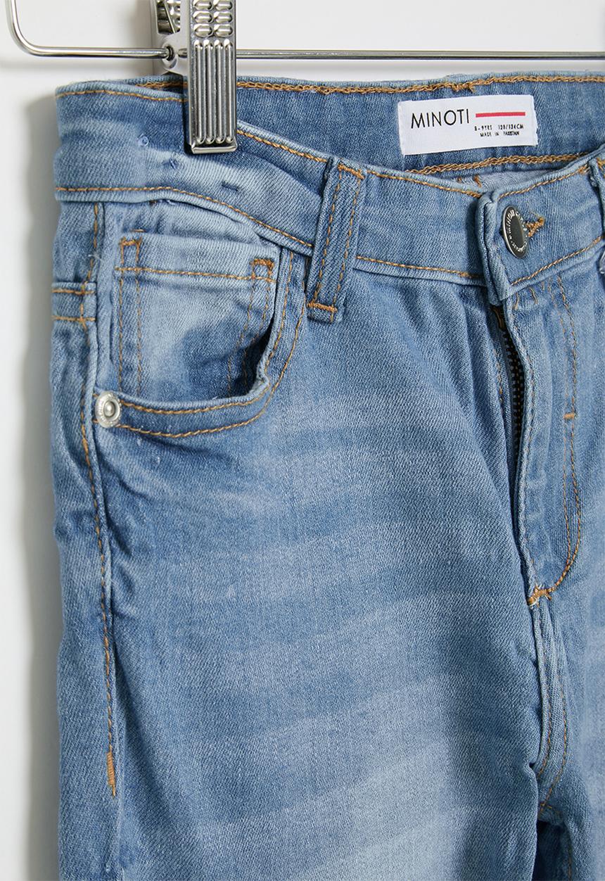 MINOTI - Girls basic skinny jean - mid blue