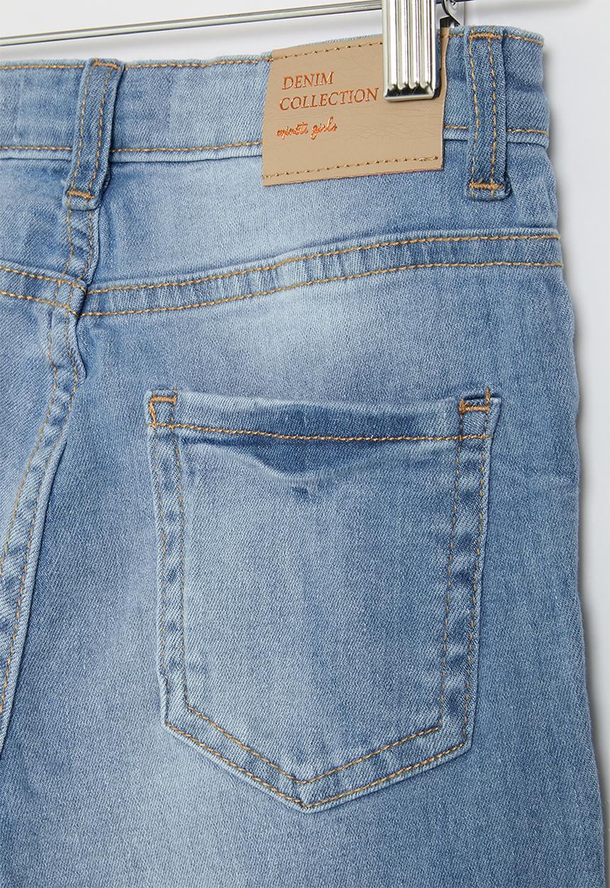 MINOTI - Girls basic skinny jean - mid blue