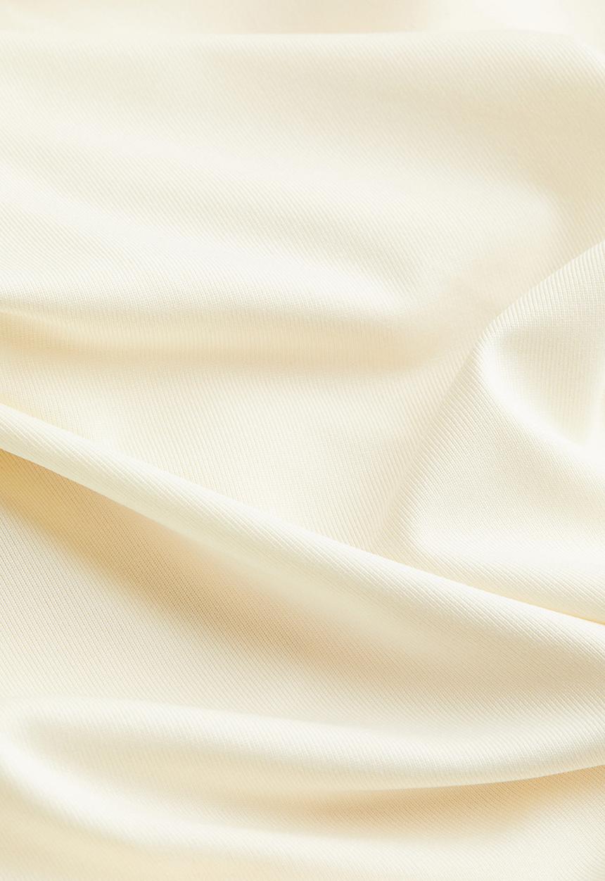 H&M - Gathered one-shoulder top - cream 