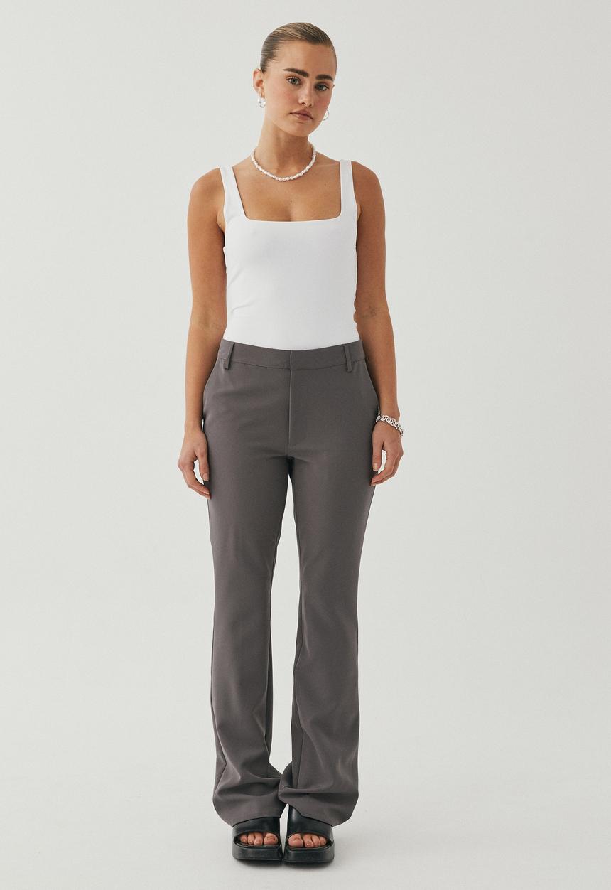 Supré  - Scarlett bootleg pant - chrome grey
