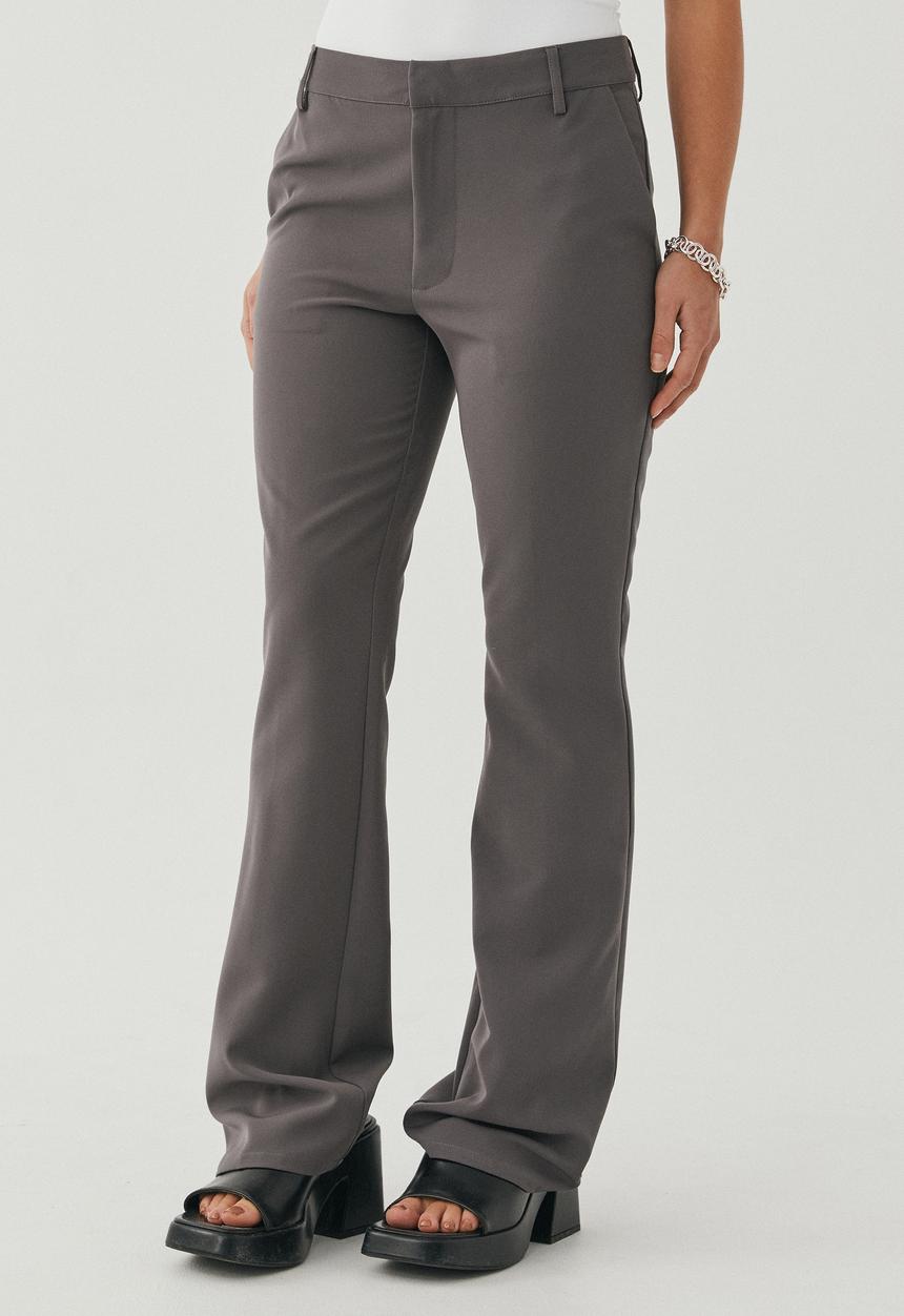 Supré  - Scarlett bootleg pant - chrome grey