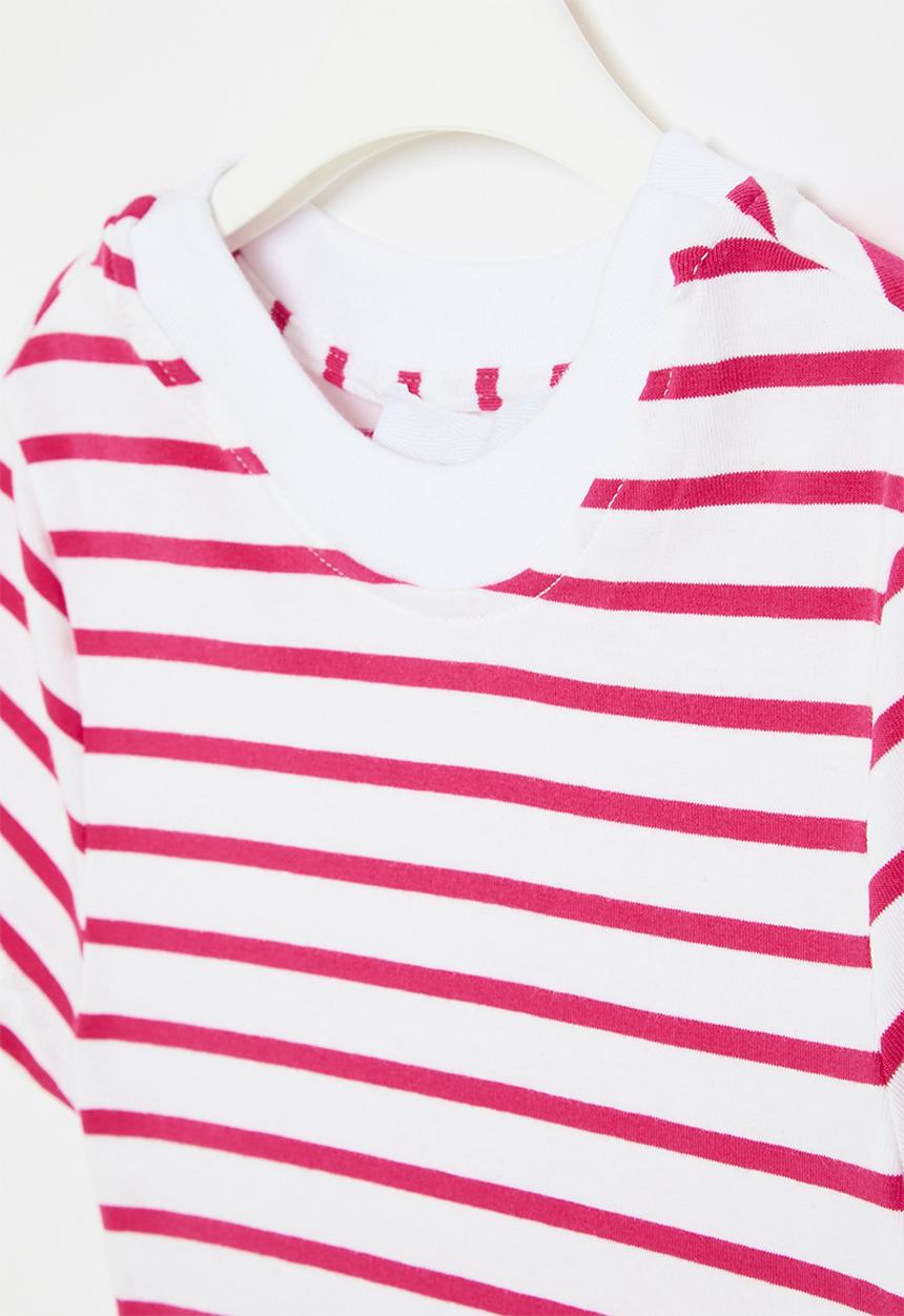 Superbalist - Stripe crop tee - red & milk