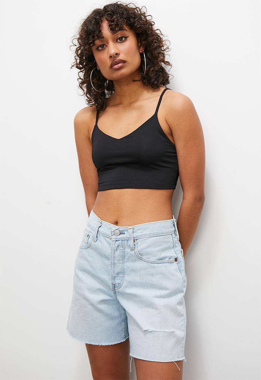Blake - 3 Pack strappy v crop vest - multi 