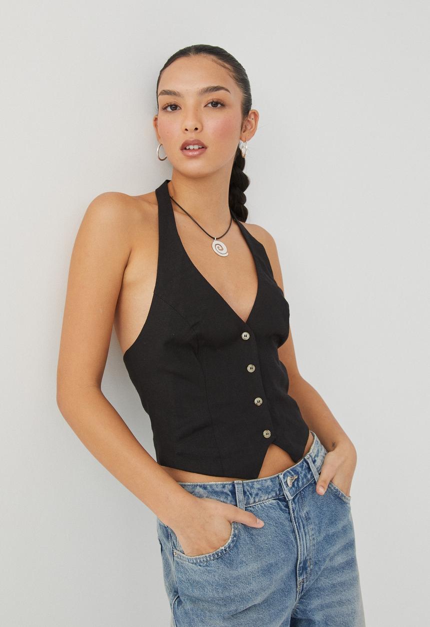 Supré  - Michelle vest - black