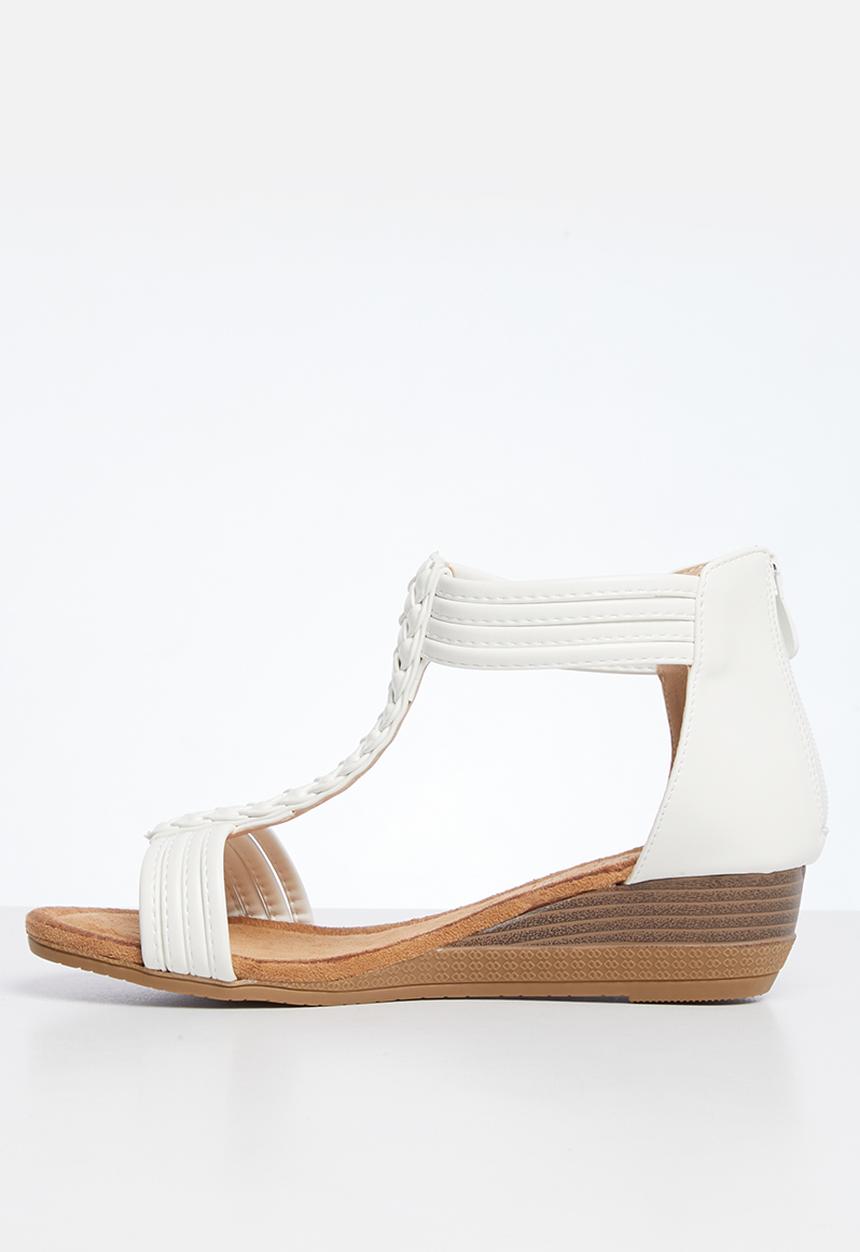 Butterfly Feet - Linah 2 wedge heel - white