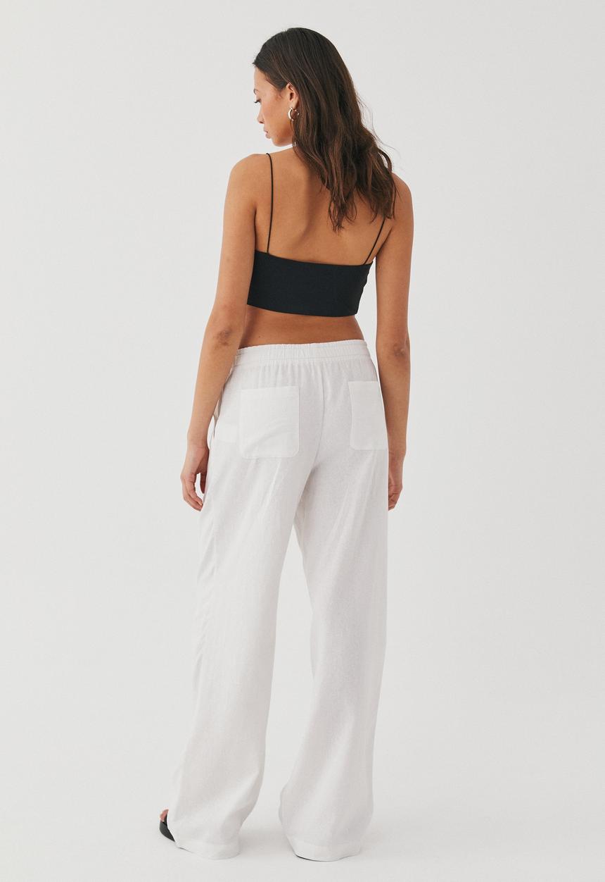 Supré  - Maddy pull on wide leg pant - white