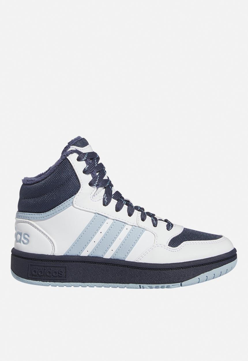 adidas Originals - Hoops mid 3.0 k - ftwr white/shadow navy/wonder blue
