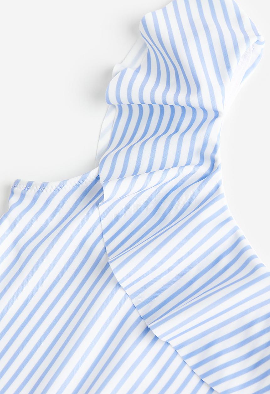 H&M - One-shoulder swimsuit - light blue