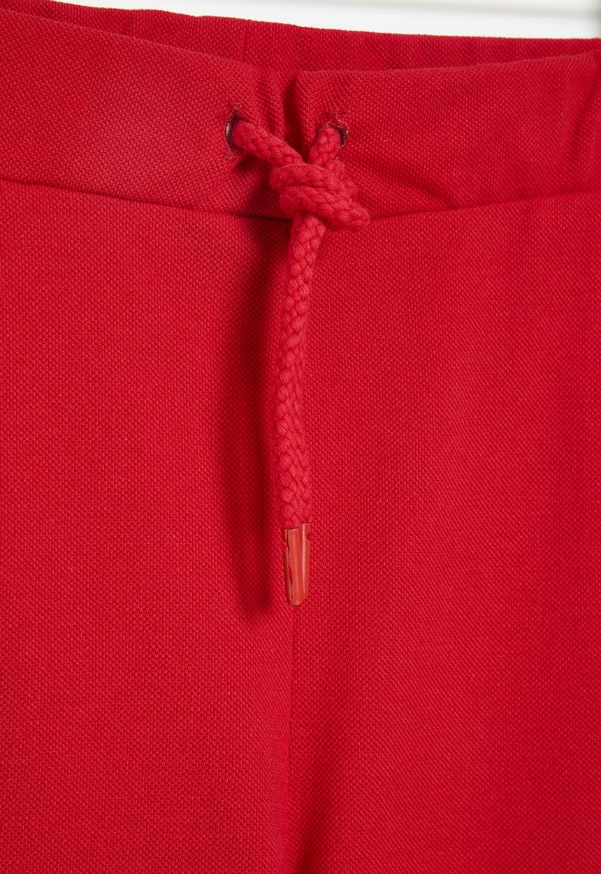 POLO - Boys damian textured short - red
