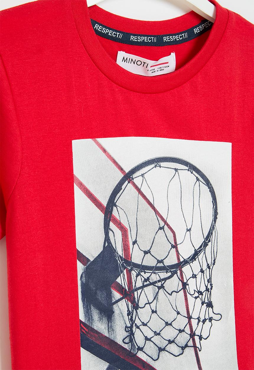 MINOTI - Respect short sleeve T-shirt - red