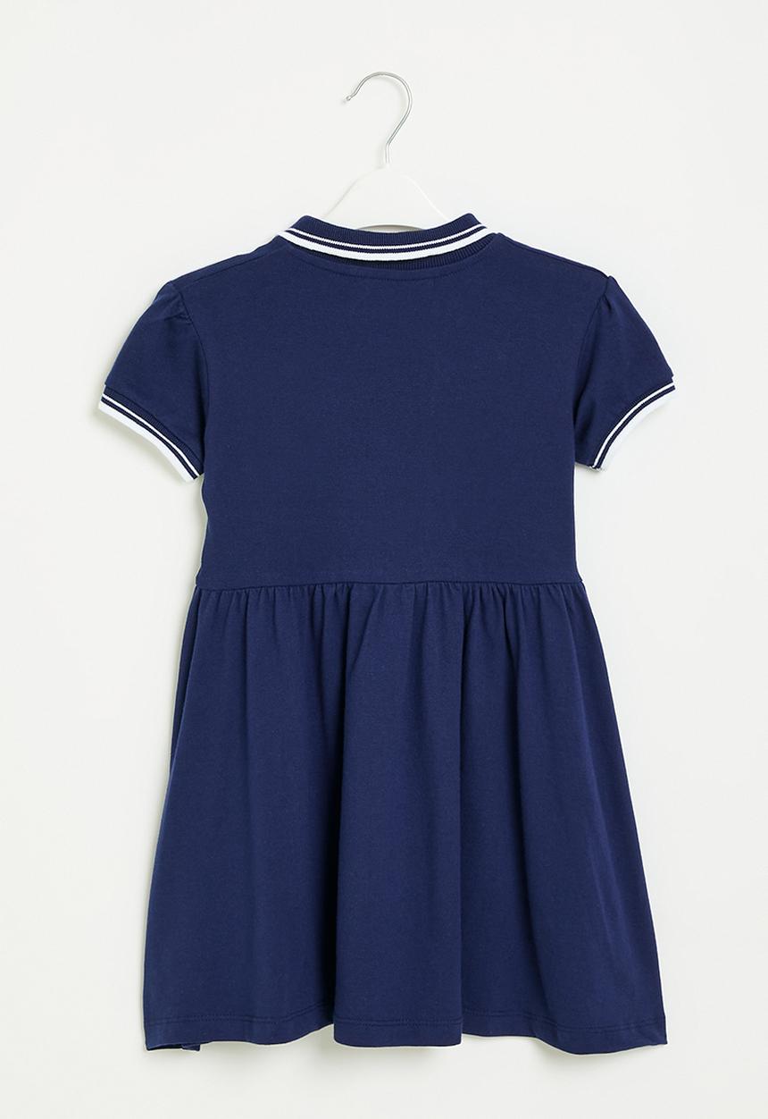 MINOTI - Pique polo dress - navy