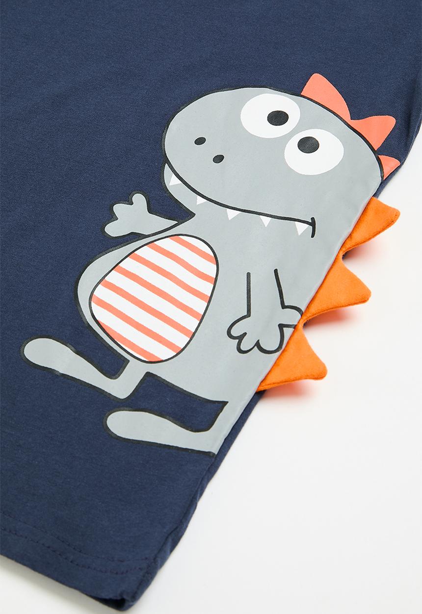 Pop Candy - T-shirt and short set - blue & grey multi