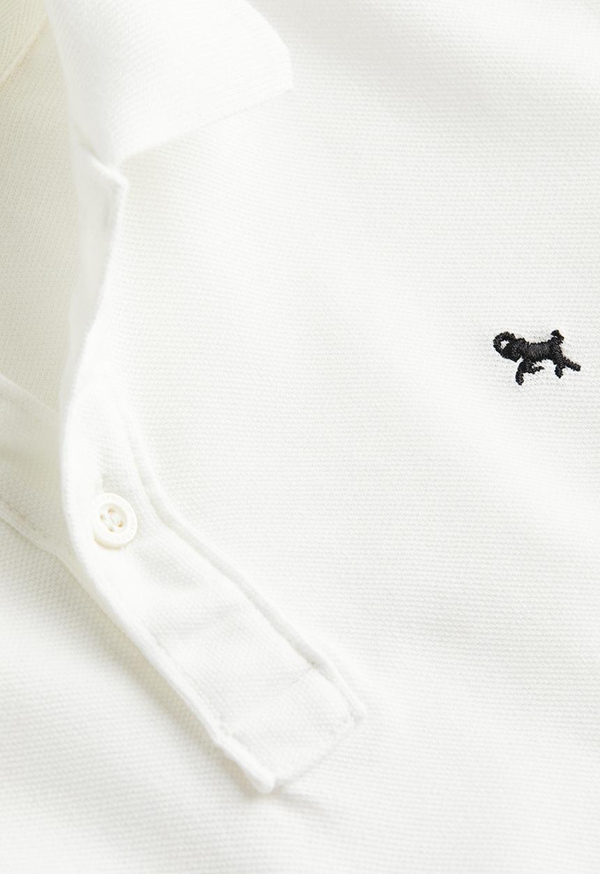 H&M - Cotton piqué polo shirt - white