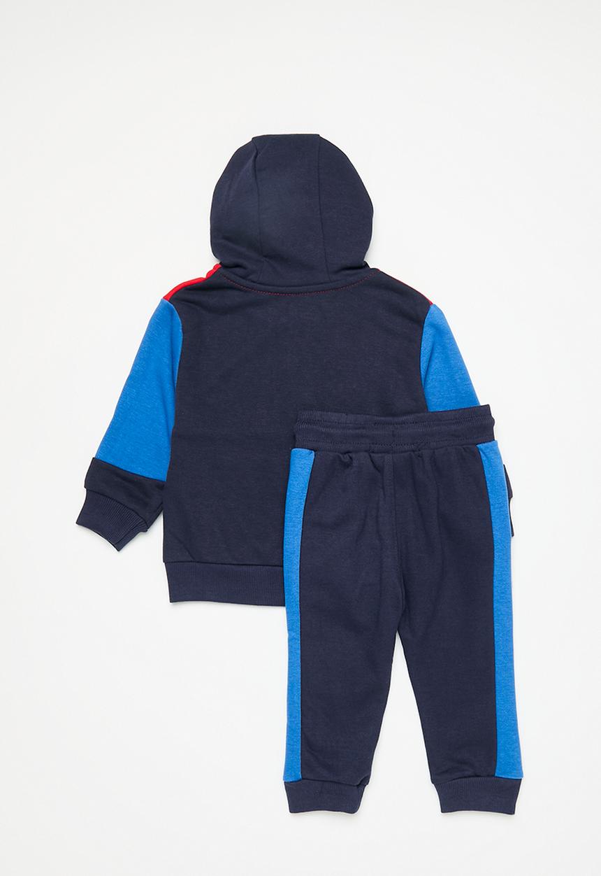 MINOTI - Boys basic fleece crew & jogger set - multi