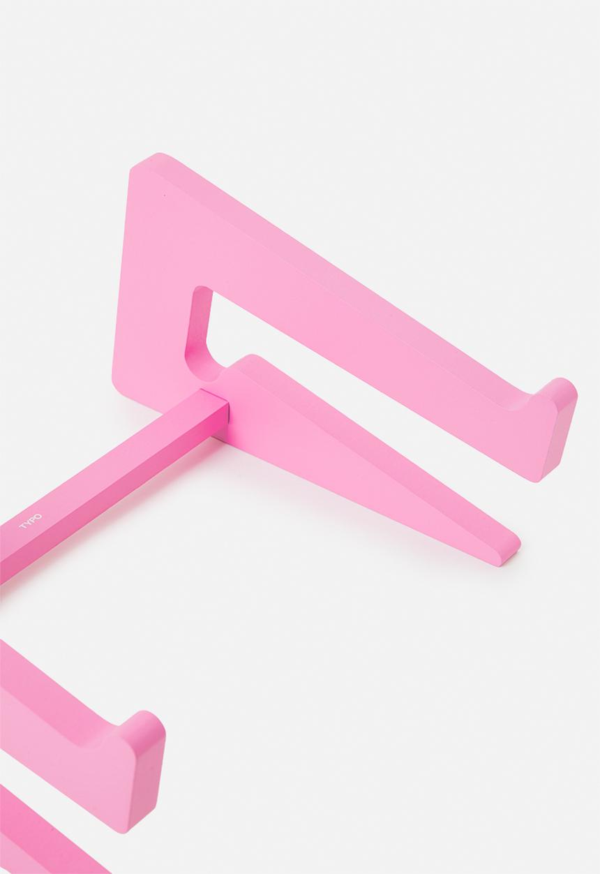 Typo - Collapsible laptop stand - rosa powder