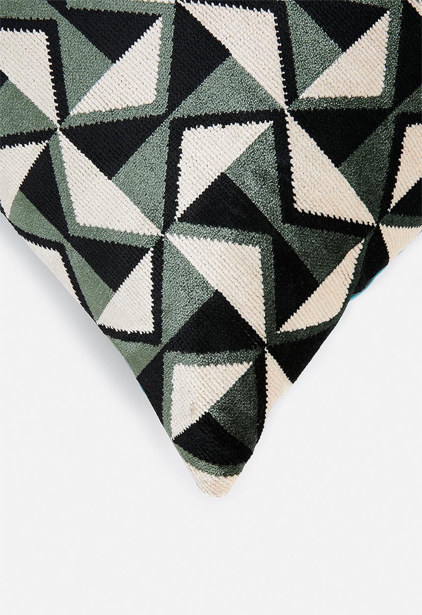 Hertex Haus - Fair isle scatter with feather inner - hunter