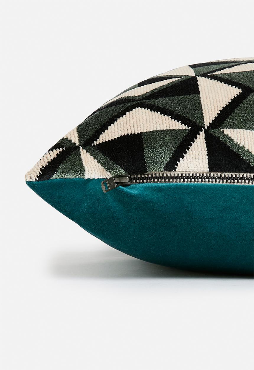 Hertex Haus - Fair isle scatter with feather inner - hunter