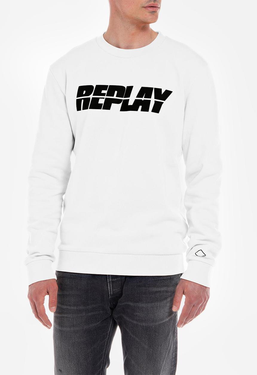 Replay - Cotton fleece - chalk 