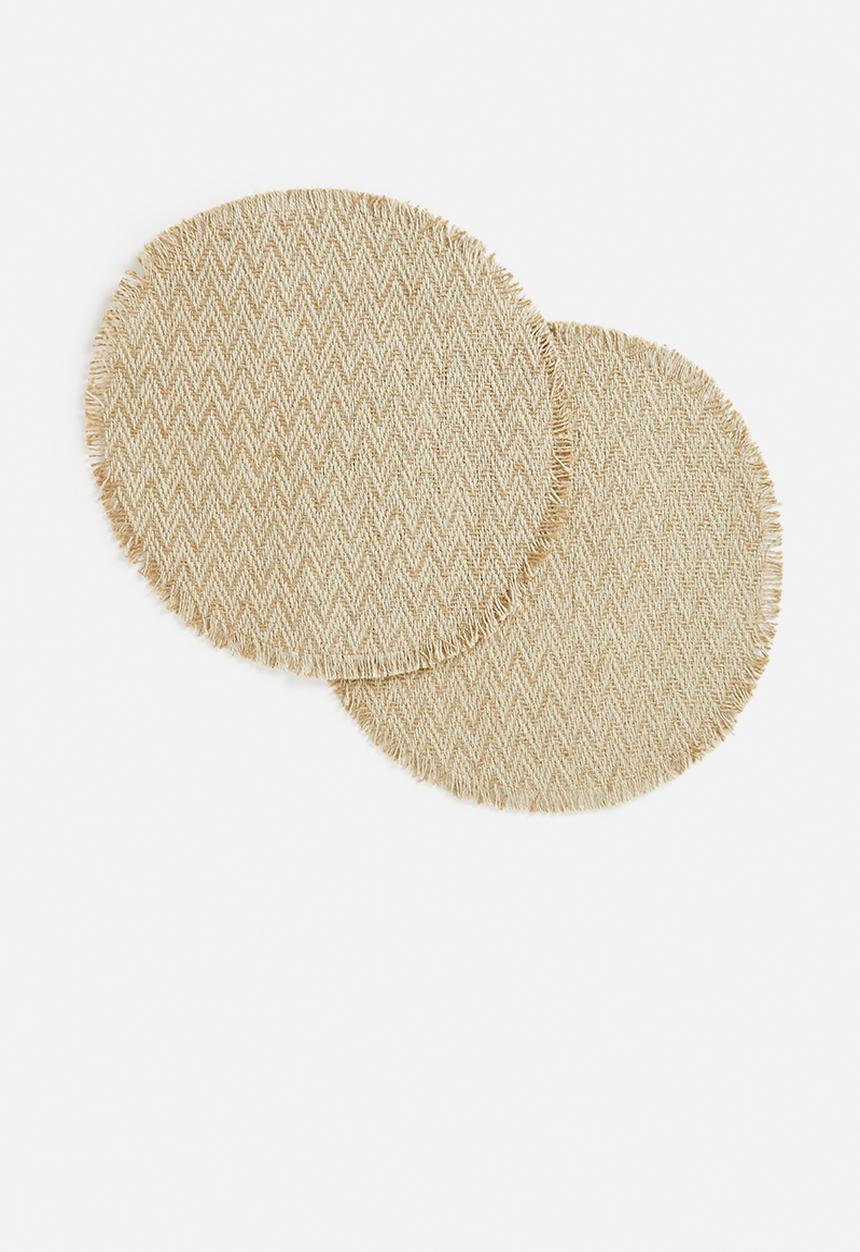 H&S - Jute placemat set of 2-natural 1