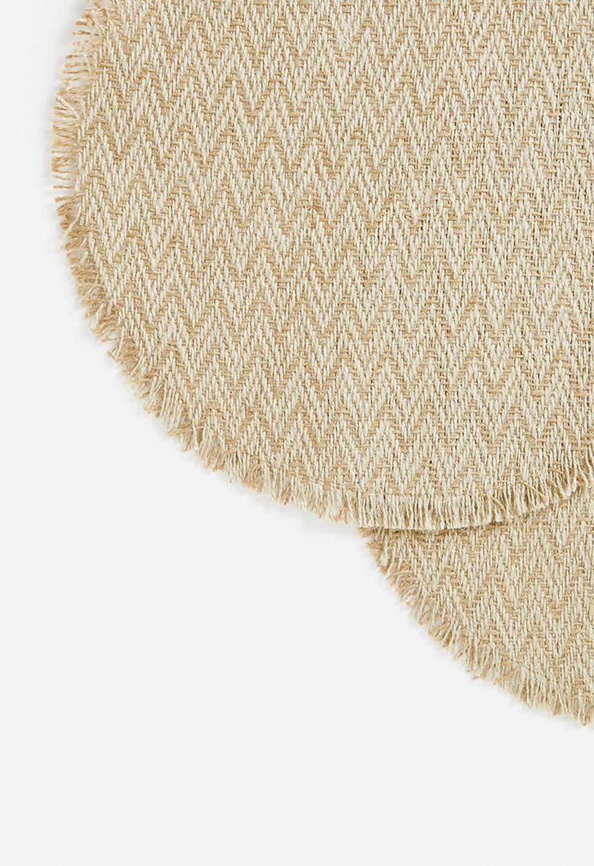 H&S - Jute placemat set of 2-natural 1