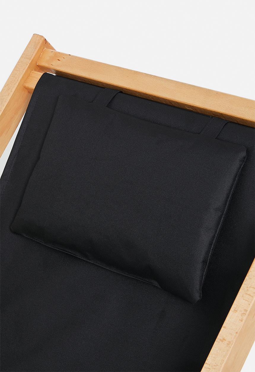 Sixth Floor - Baelor  outdoor deck chair - black