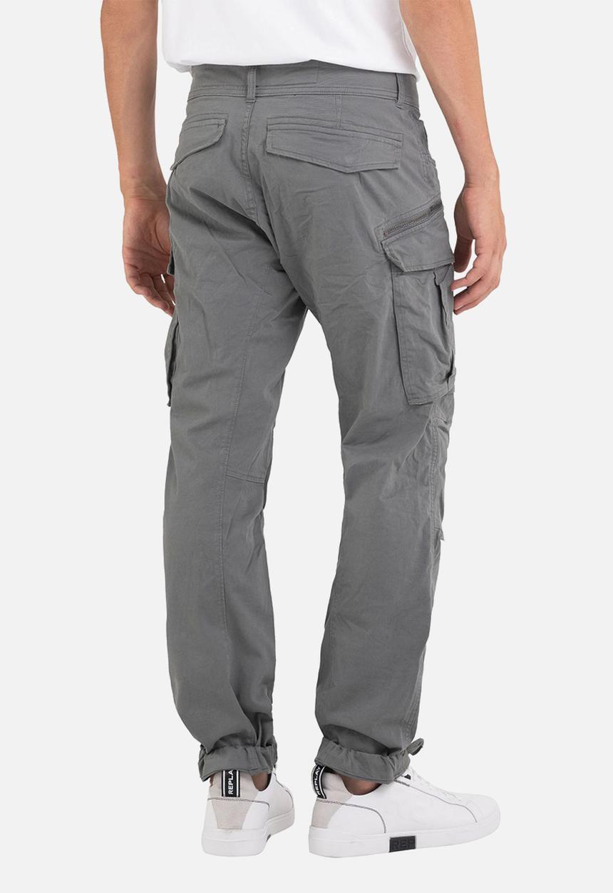Replay - Comfort cotton twill cargo - aviator green 
