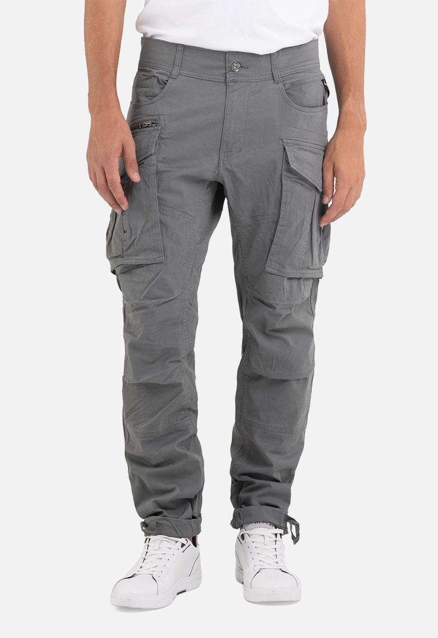 Replay - Comfort cotton twill cargo - aviator green 