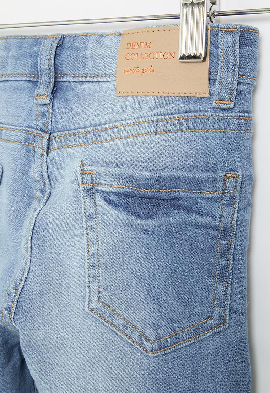 MINOTI - Girls basic skinny jean - mid blue