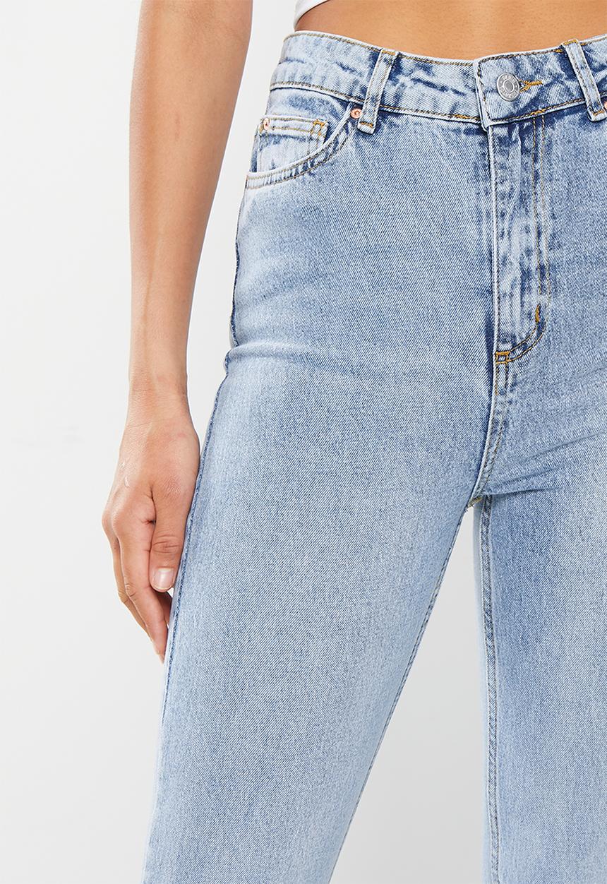 Trendyol - Slim fit wide leg jeans - blue