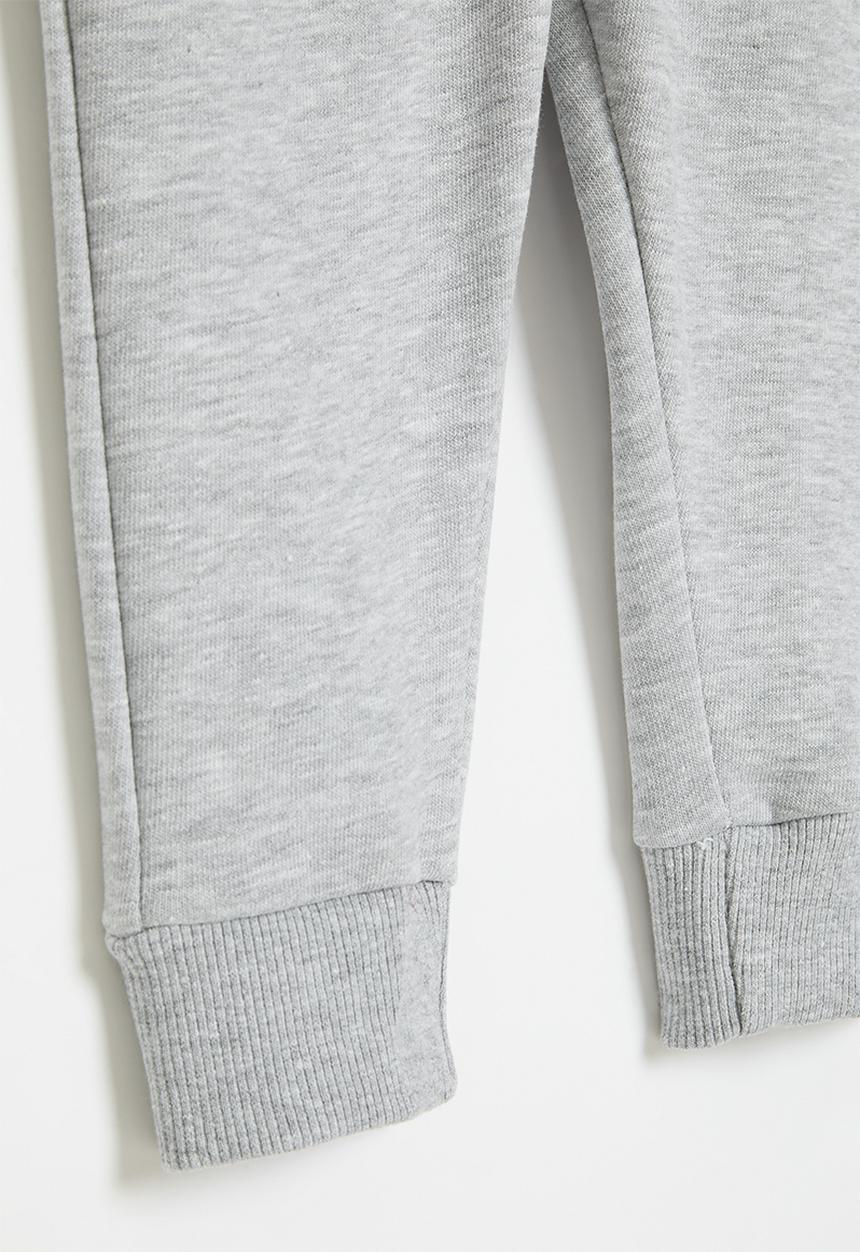 MINOTI - Boys basic emb fleece jogpant - grey marl