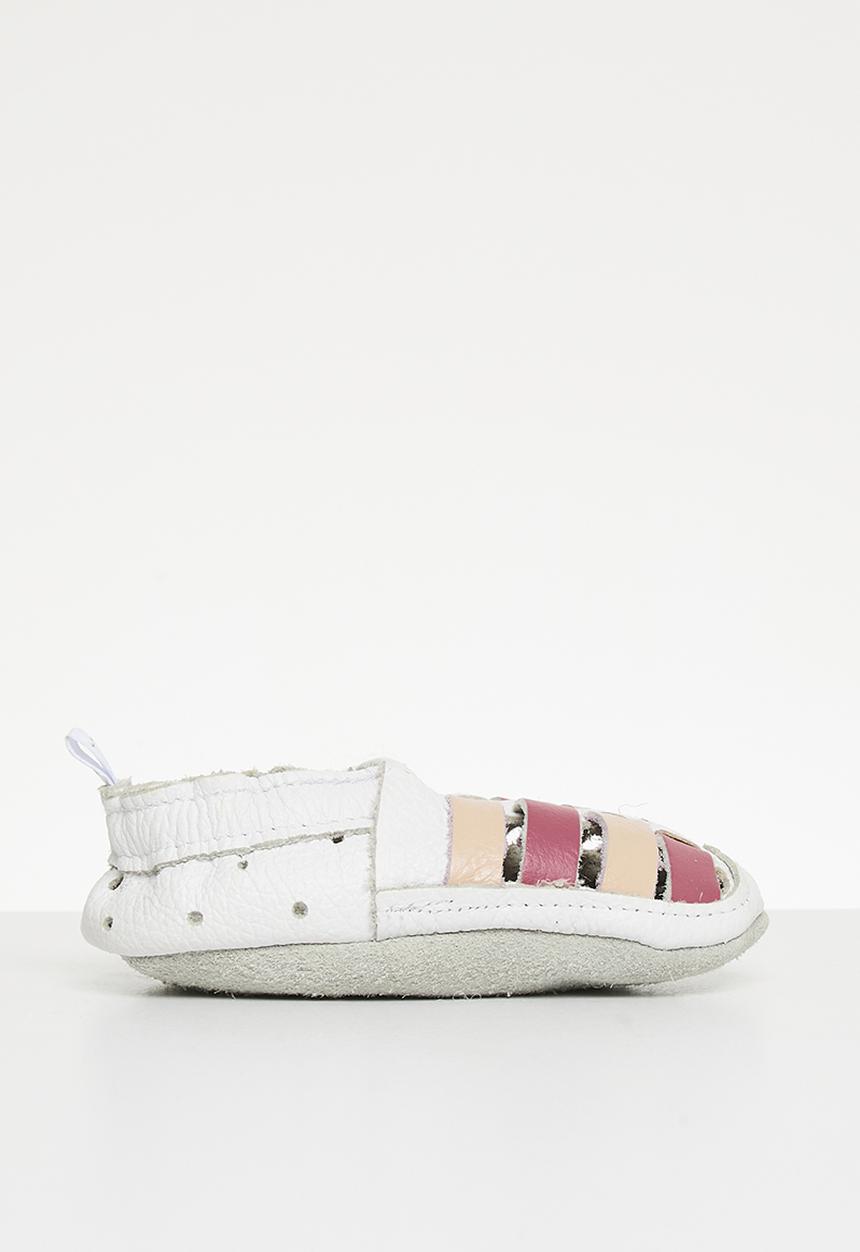Pitta-Patta Shoes - Sandal - white & pink