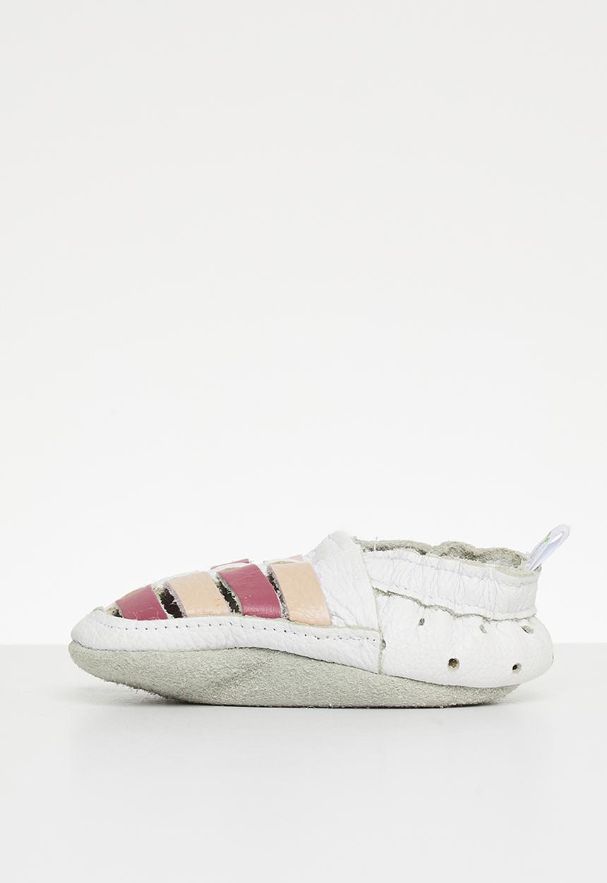 Pitta-Patta Shoes - Sandal - white & pink