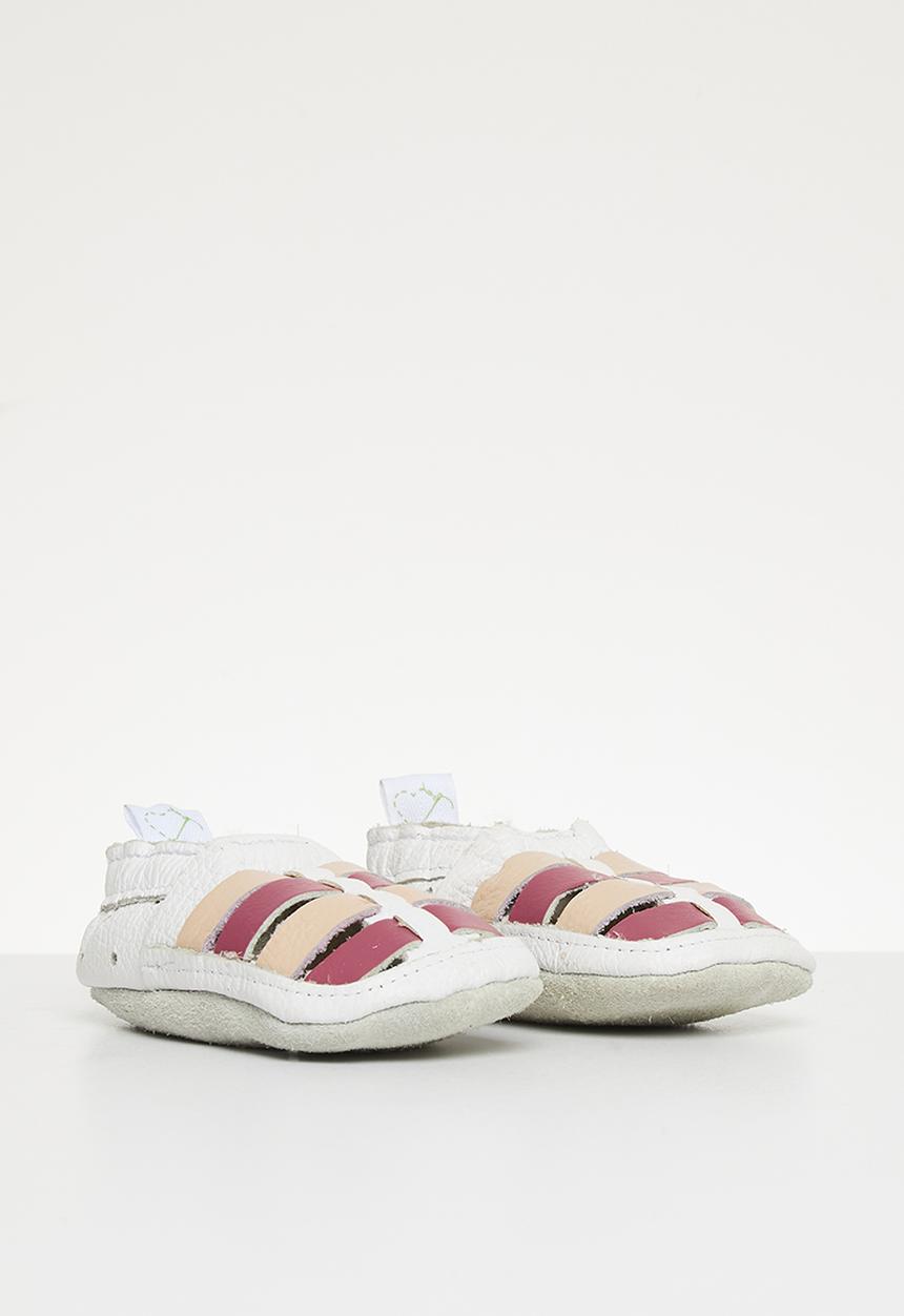 Pitta-Patta Shoes - Sandal - white & pink