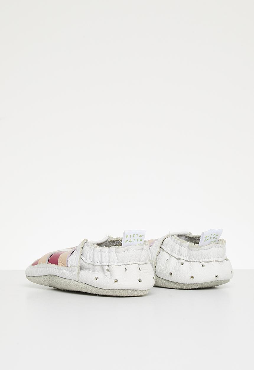 Pitta-Patta Shoes - Sandal - white & pink