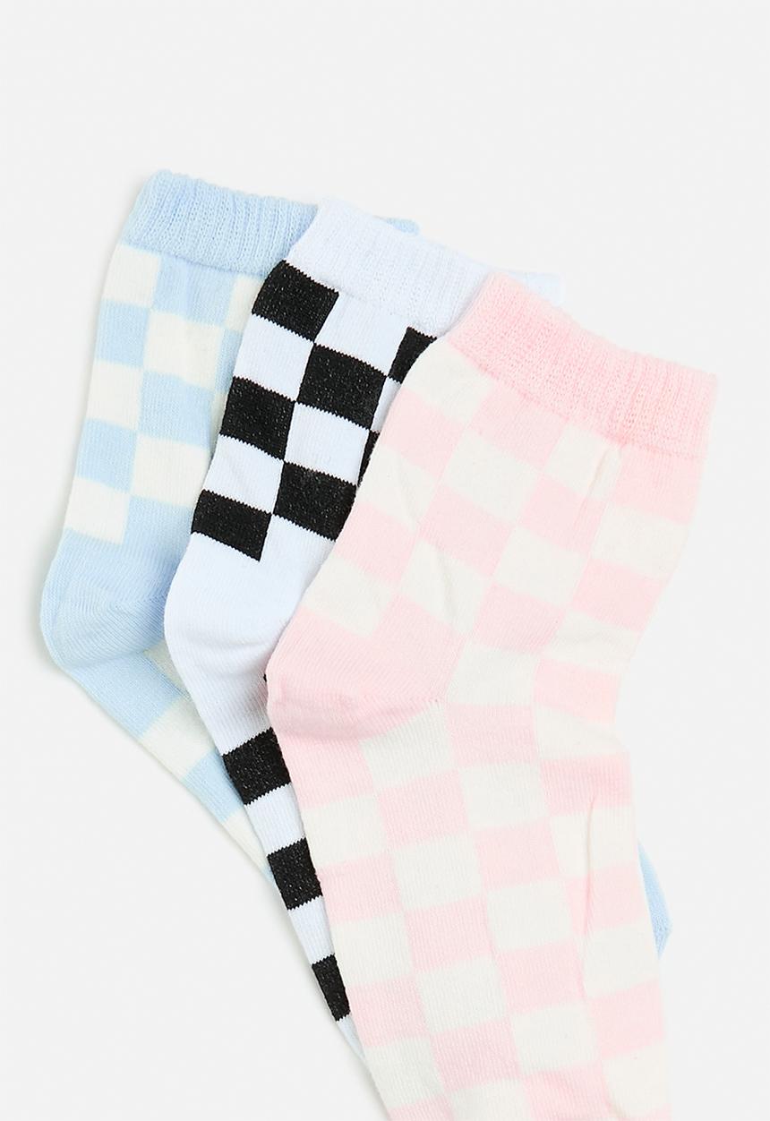 Trendyol - 3 Pack check socks - multi