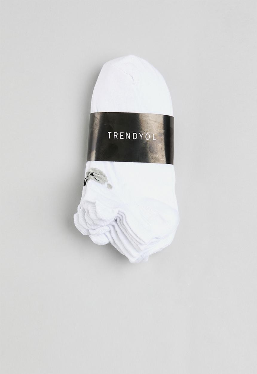 Trendyol - 5 Pack ankle socks - white