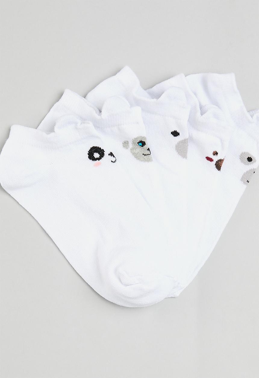 Trendyol - 5 Pack ankle socks - white