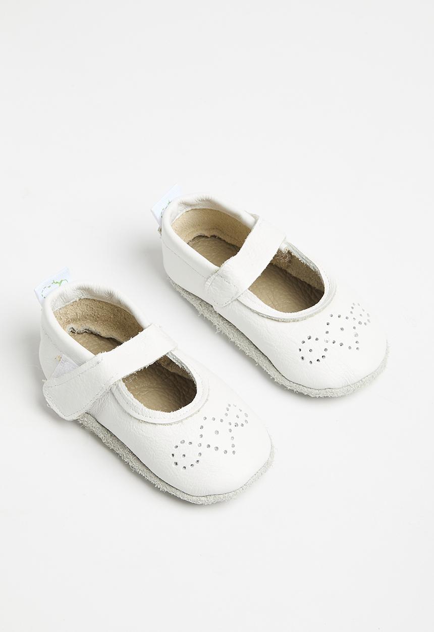 Pitta-Patta Shoes - Mary jane brogue - white