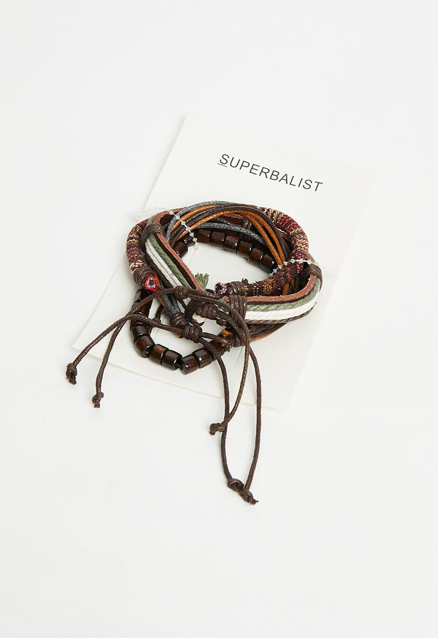 Superbalist - Omar bracelet pack - brown