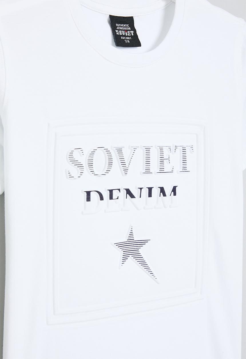 SOVIET - Boys fashion tee - white