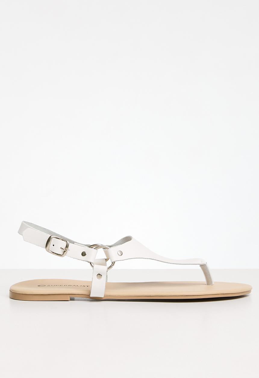 Superbalist - Jabari thong sandal - white