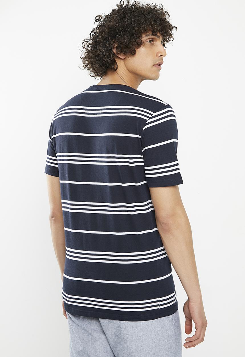 Brave Soul - Mts-627myron - navy/optic white stripe