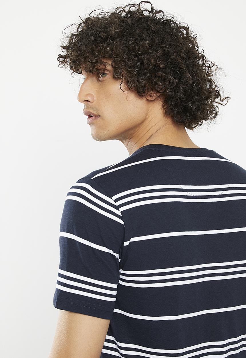 Brave Soul - Mts-627myron - navy/optic white stripe