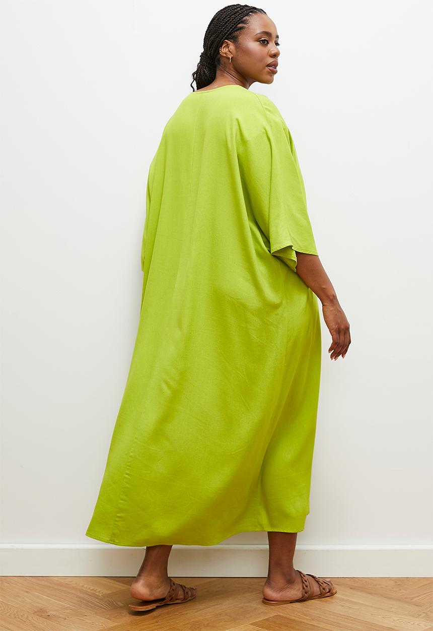 edit - Maxi kaftan dress - lime1