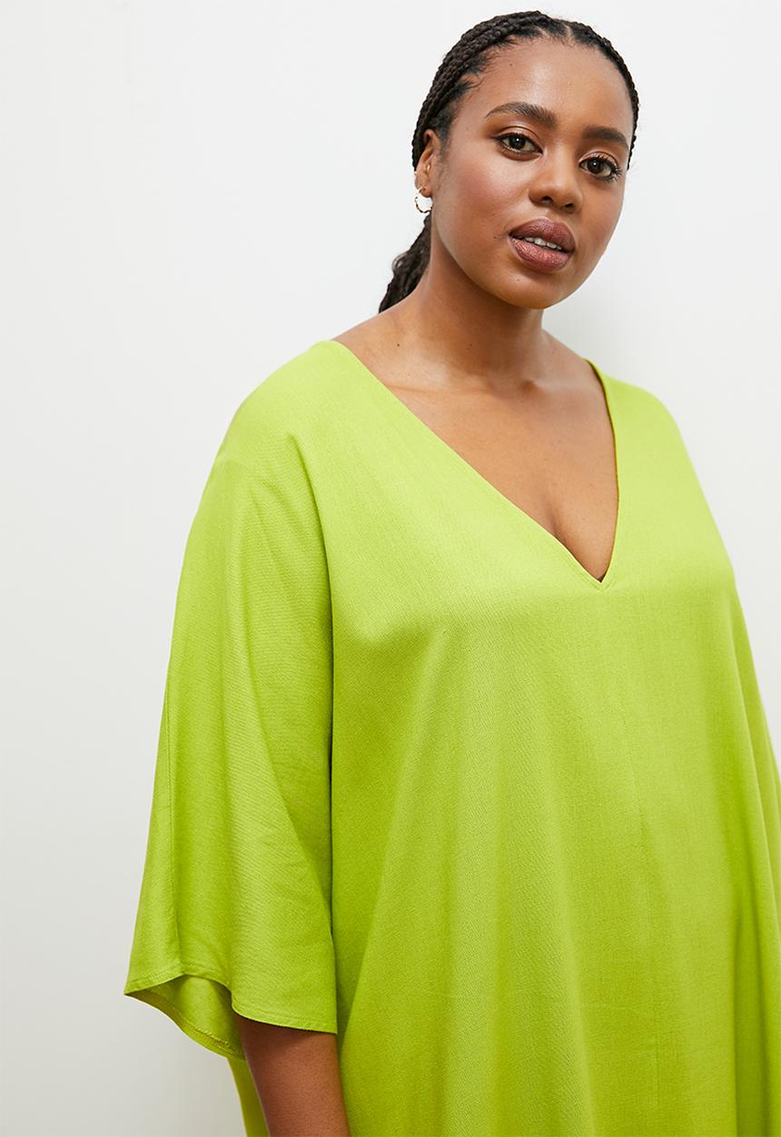 edit - Maxi kaftan dress - lime1